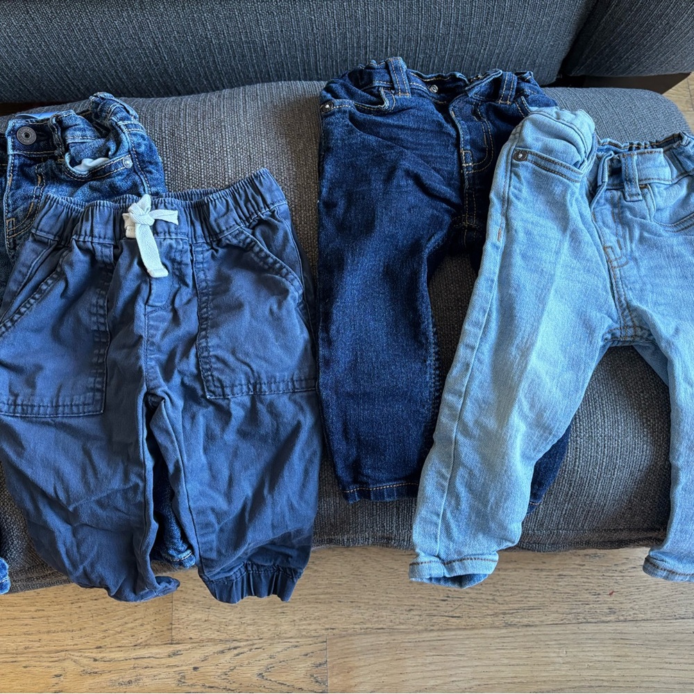 GAP Kids Blue and Navy Jeans Set